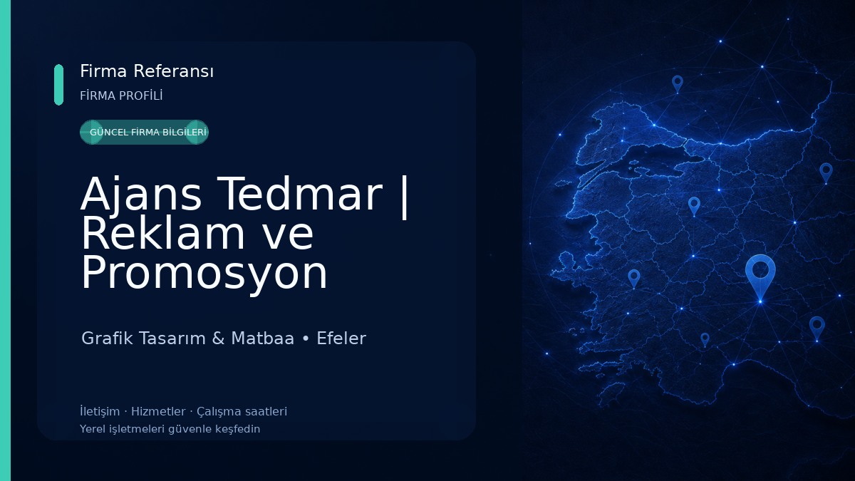 Ajans Tedmar | Reklam ve Promosyon Grafik Tasarım & Matbaa