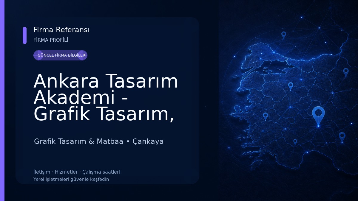 Ankara Tasarım Akademi - Grafik Tasarım, İç Mekan Tasarımı, Autocad, 3DS Max, Revit, Vray, Corona, Catia Kursları Grafik Tasarım & Matbaa