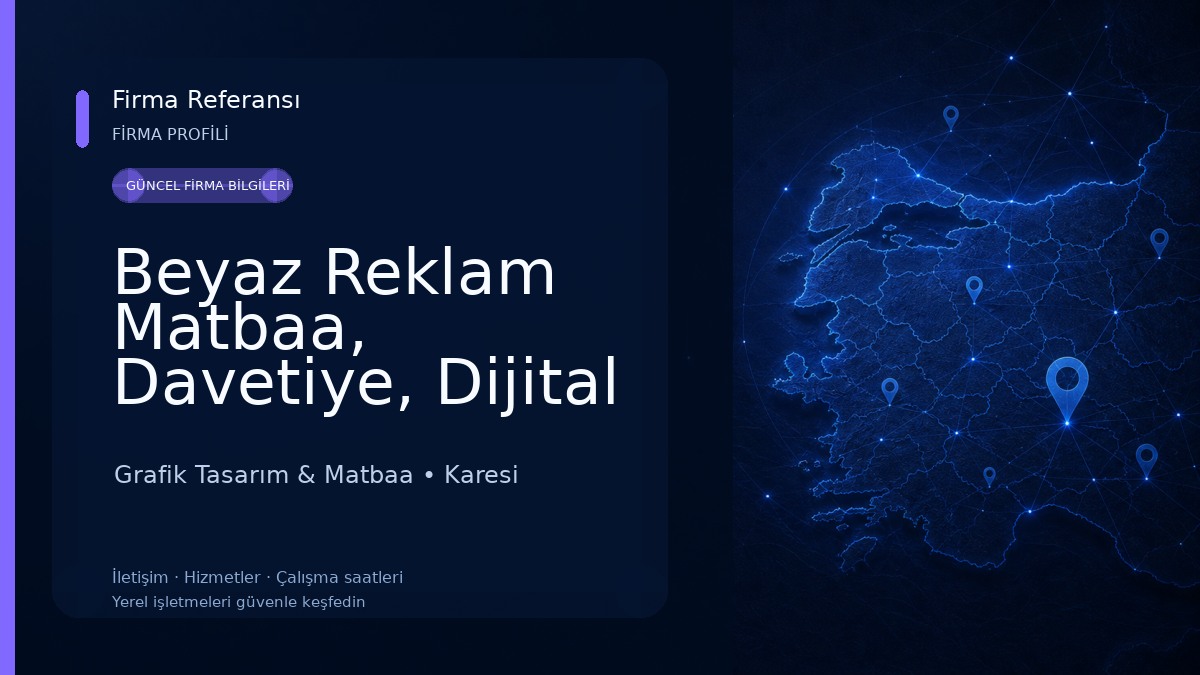 Beyaz Reklam Matbaa, Davetiye, Dijital Baskı, Promosyon, Tişört Baskı, Kupa Baskı, Lazer Markalama, Uv baskı Grafik Tasarım & Matbaa