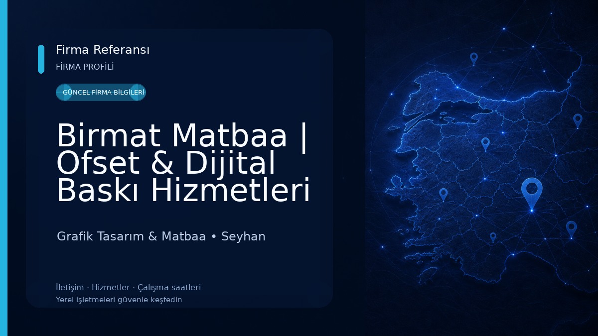 Birmat Matbaa | Ofset & Dijital Baskı Hizmetleri Merkezi | Adana Grafik Tasarım & Matbaa