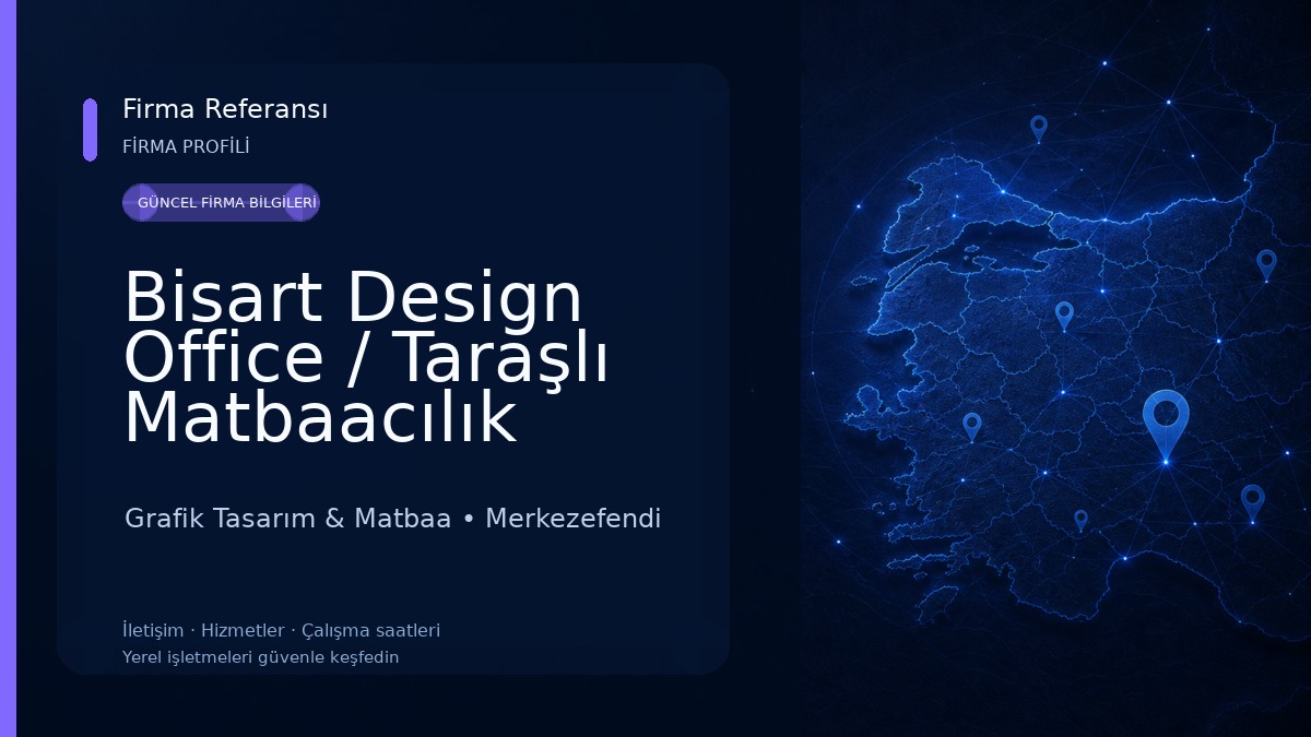 Bisart Design Office / Taraşlı Matbaacılık Grafik Tasarım & Matbaa