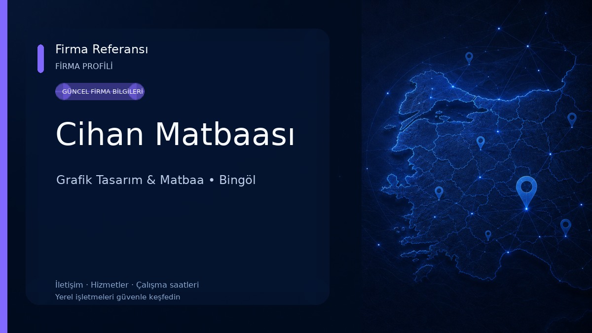 Cihan Matbaası Grafik Tasarım & Matbaa