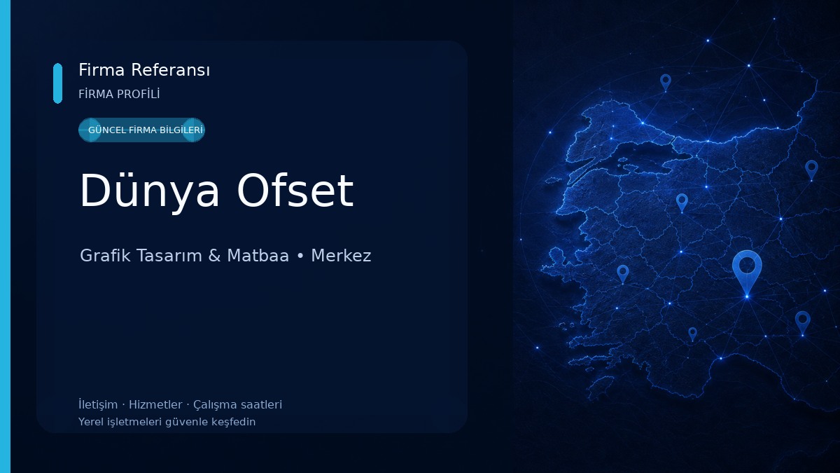 Dünya Ofset Grafik Tasarım & Matbaa