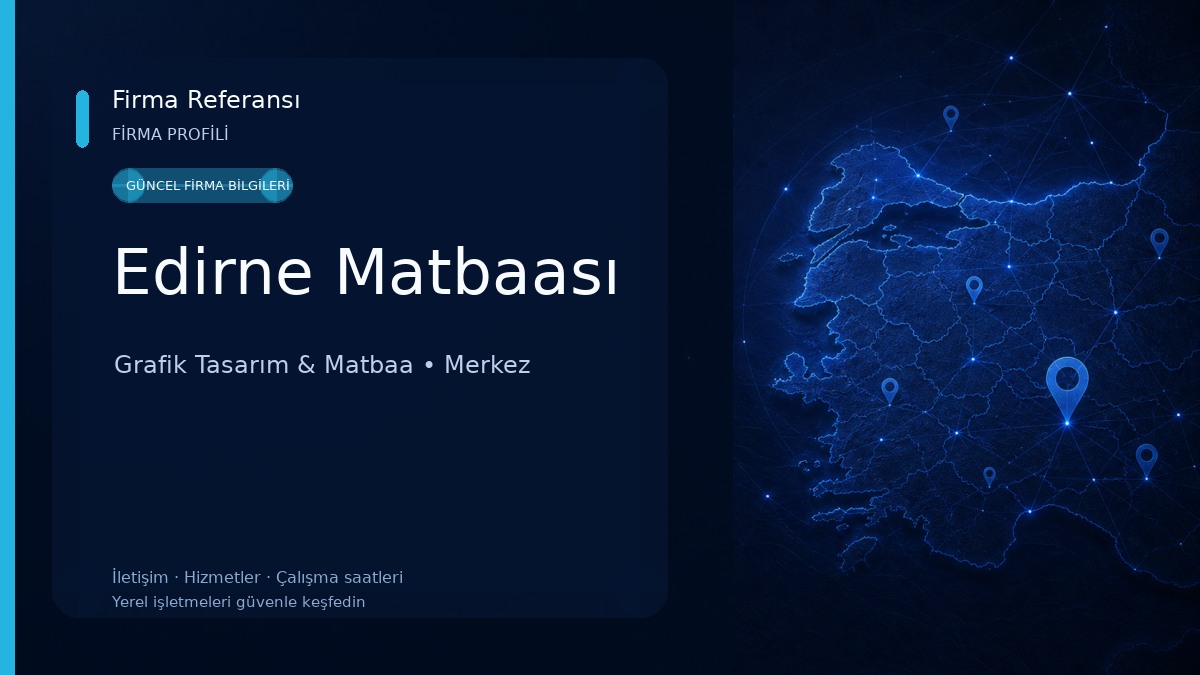 Edirne Matbaası Grafik Tasarım & Matbaa