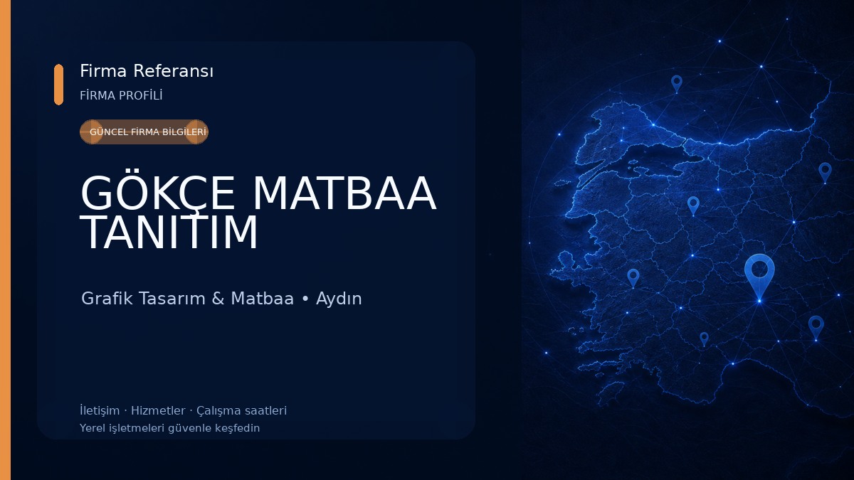 GÖKÇE MATBAA TANITIM Grafik Tasarım & Matbaa