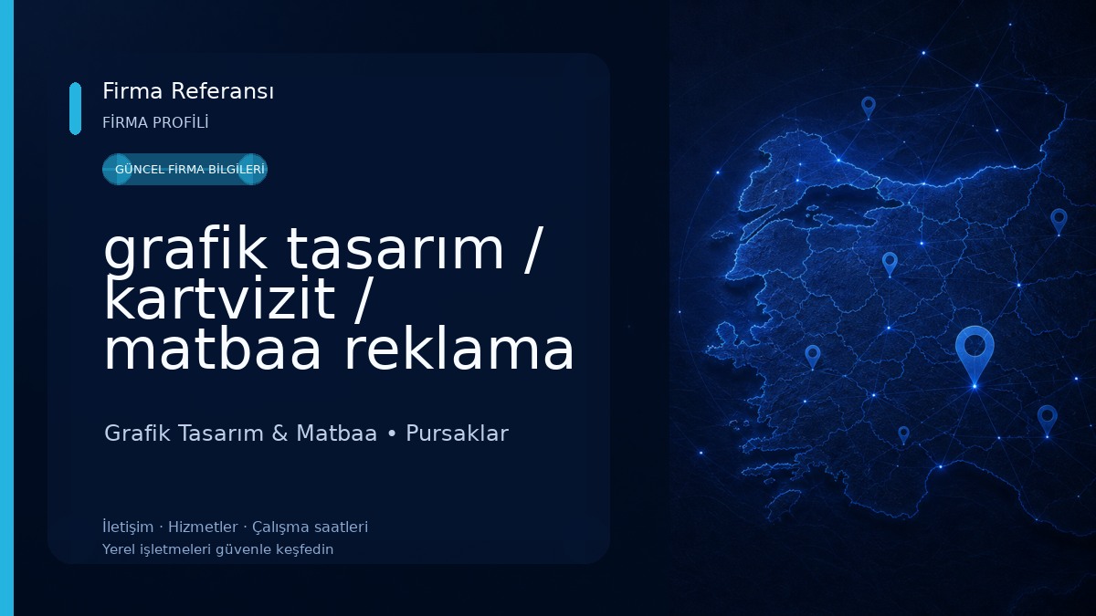grafik tasarım / kartvizit / matbaa reklama dair herşey Grafik Tasarım & Matbaa