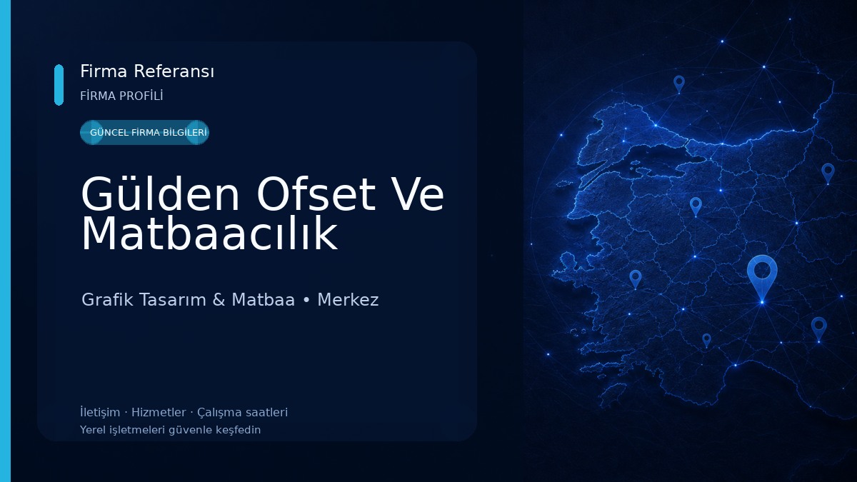 Gülden Ofset Ve Matbaacılık Grafik Tasarım & Matbaa