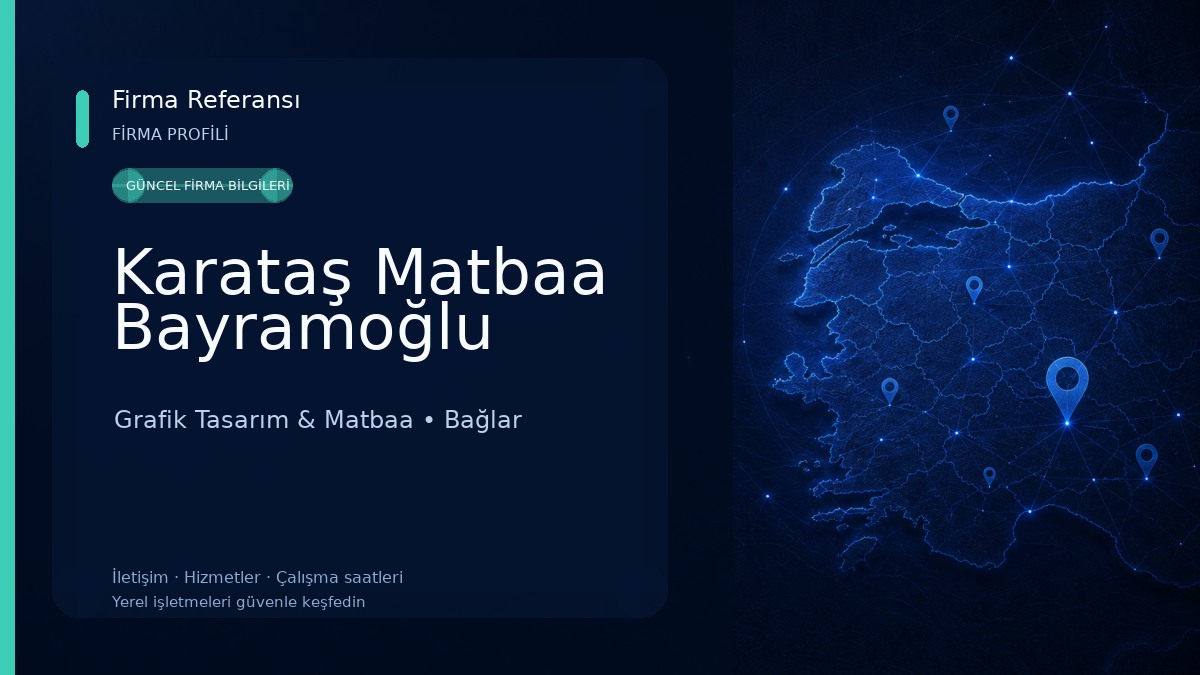Karataş Matbaa Bayramoğlu Grafik Tasarım & Matbaa