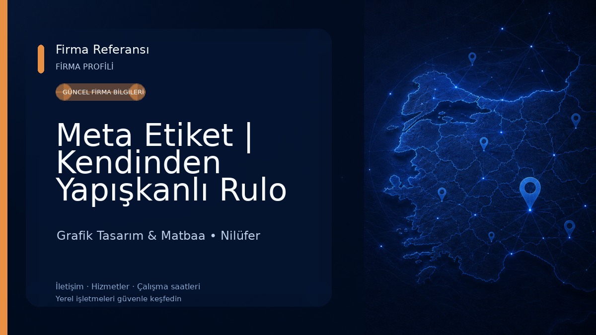 Meta Etiket | Kendinden Yapışkanlı Rulo Etiket (Sticker) Üreticisi Bursa Grafik Tasarım & Matbaa