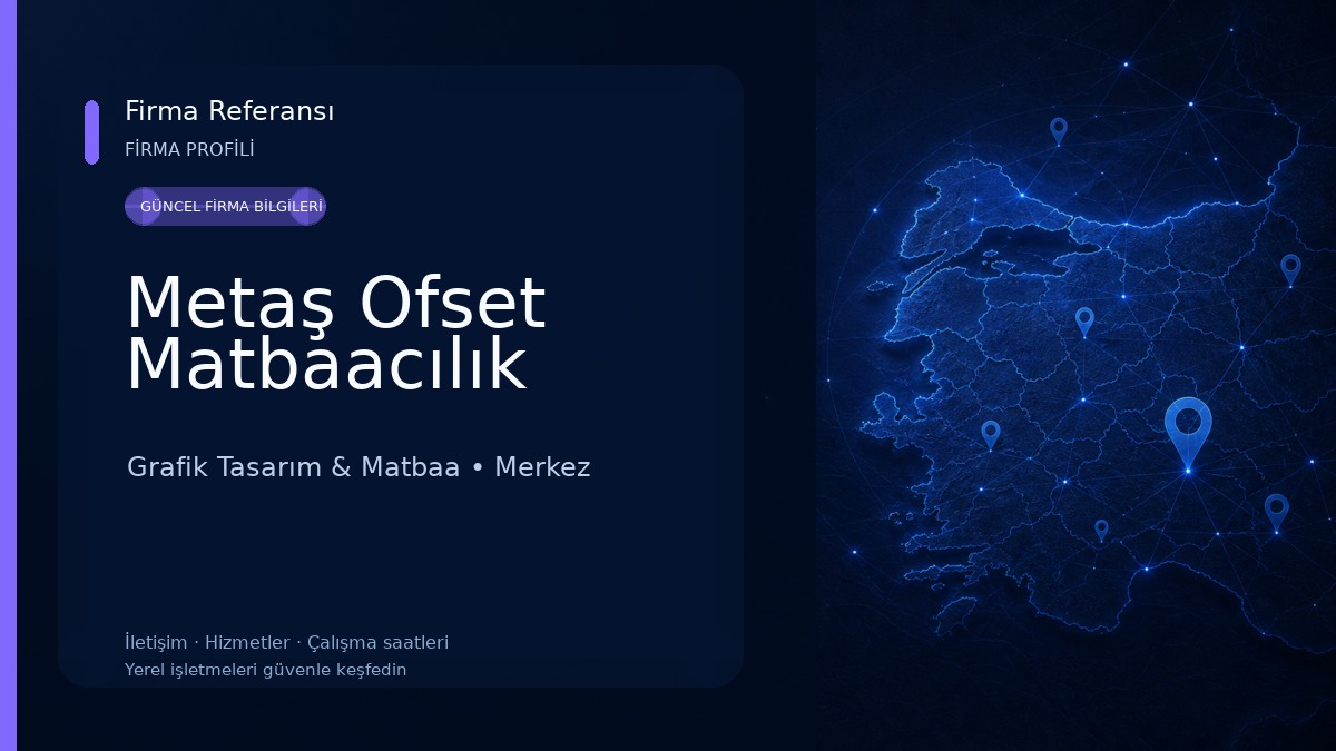 Metaş Ofset Matbaacılık Grafik Tasarım & Matbaa