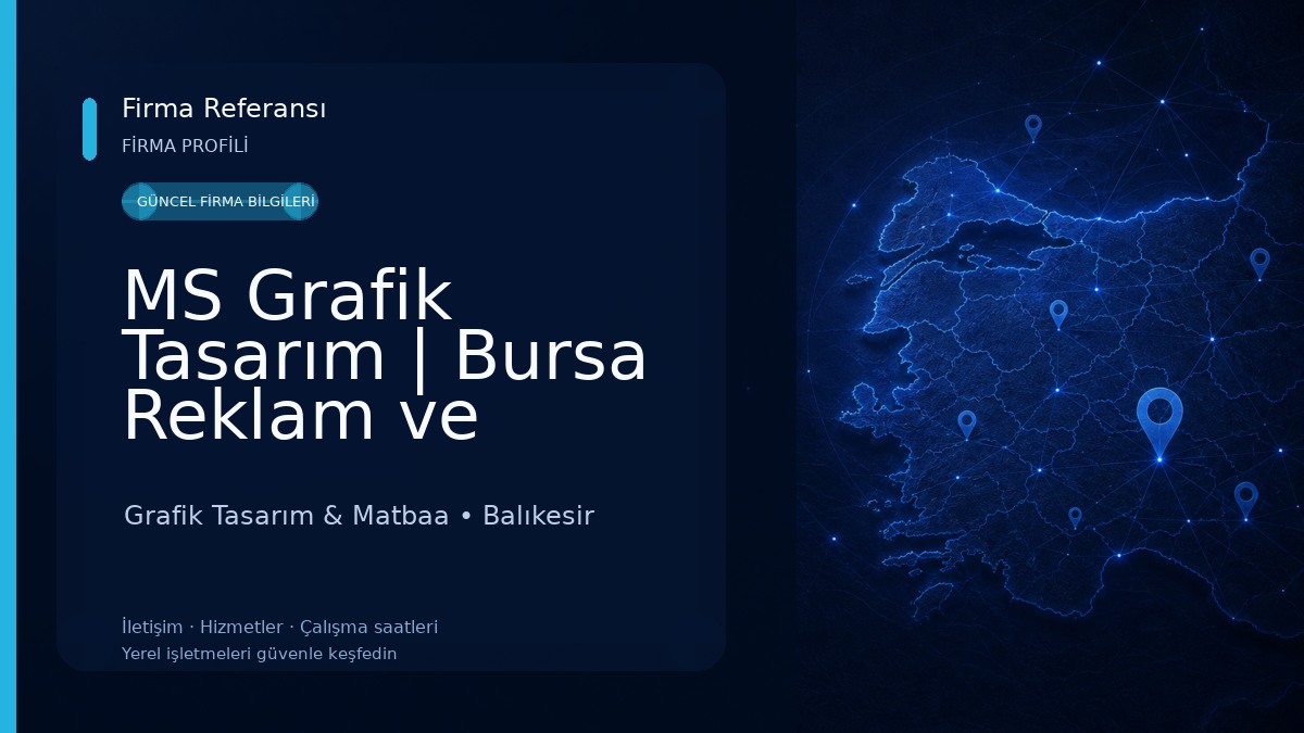 MS Grafik Tasarım | Bursa Reklam ve Tabela Grafik Tasarım & Matbaa