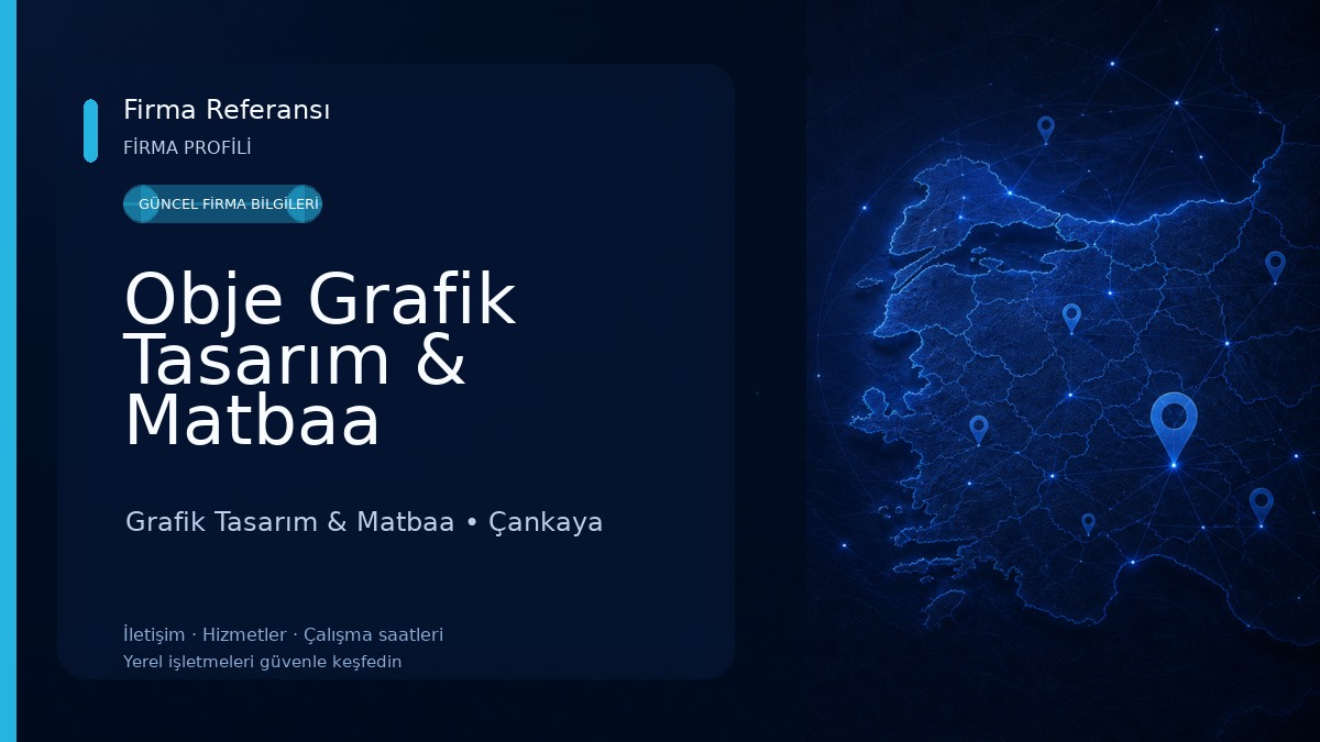 Obje Grafik Tasarım & Matbaa Grafik Tasarım & Matbaa