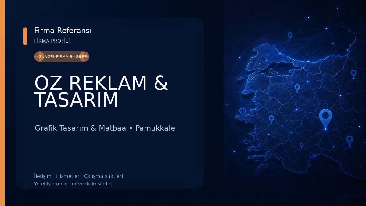 OZ REKLAM & TASARIM Grafik Tasarım & Matbaa