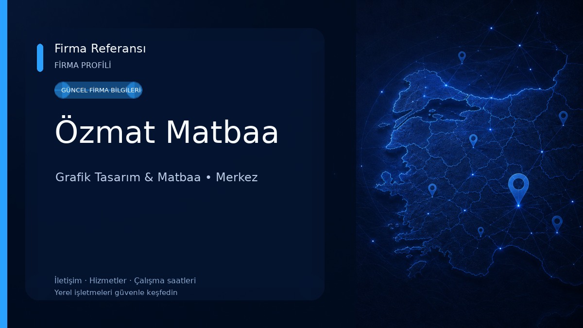 Özmat Matbaa Grafik Tasarım & Matbaa