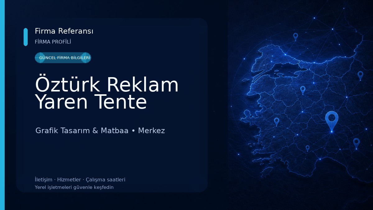 Öztürk Reklam Yaren Tente