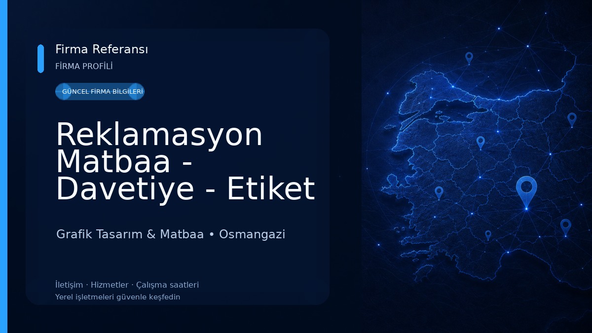 Reklamasyon Matbaa - Davetiye - Etiket Grafik Tasarım & Matbaa