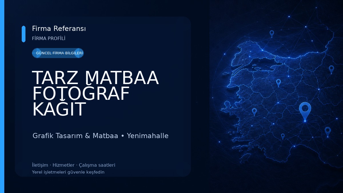 TARZ MATBAA FOTOĞRAF KAĞIT SAN.TİC.LTD.ŞTİ. Grafik Tasarım & Matbaa