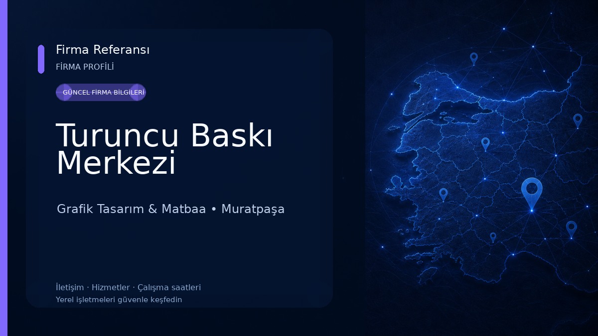 Turuncu Baskı Merkezi Grafik Tasarım & Matbaa
